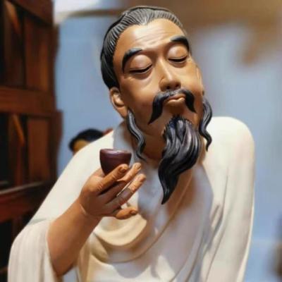 TƯỢNG SỨ PHẬT SƠN MEN CHẢY – THẦN TRÀ